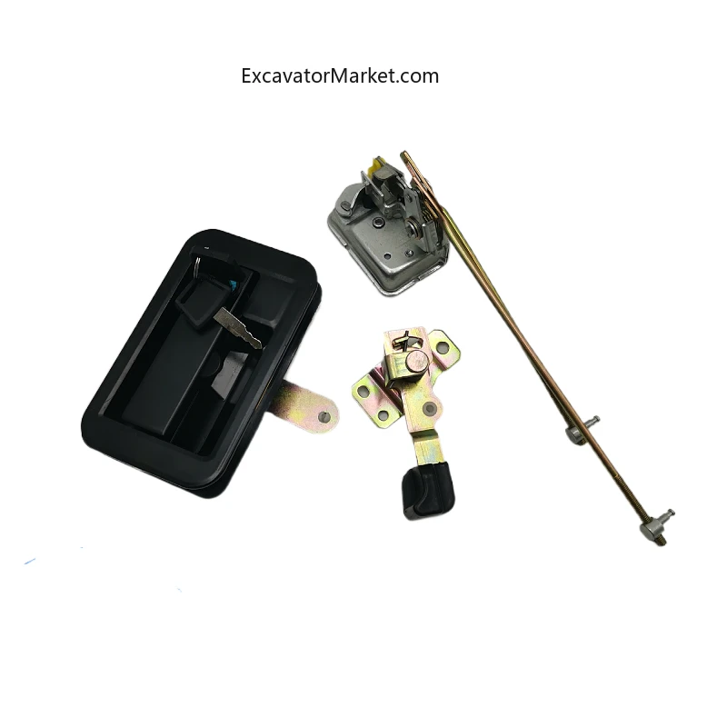 Excavator Spare Sany sy135 215 235 285 305 365-8-9 Excavator cab door lock assembly accessories