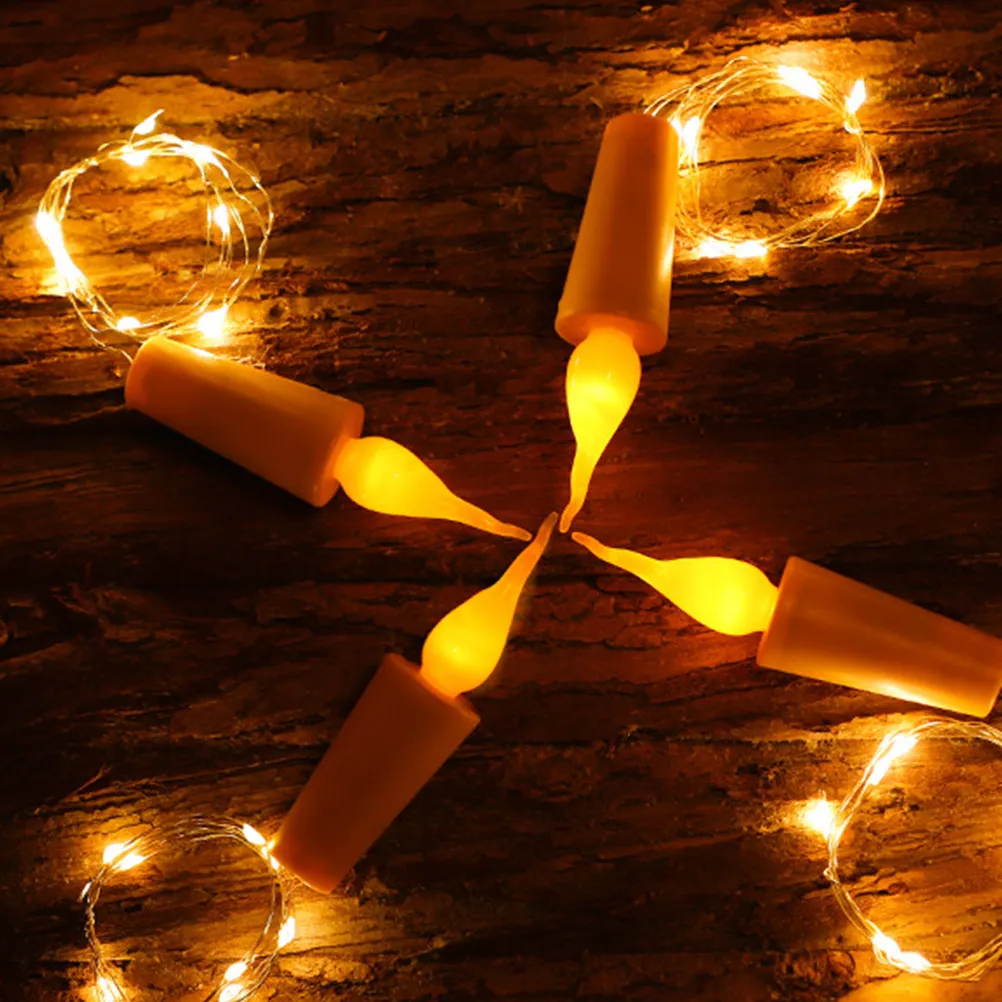 

Набор из 6 пробковых светильников-гирлянд для винных бутылок, креативные светящиеся декоративные ленты для бара, дома, вечеринок, фестивалей