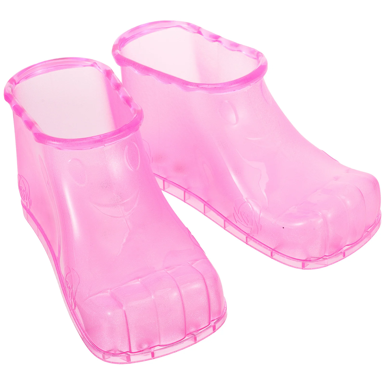 

1Pair Foot Bath Shoes Plastic Durable Safe Heat Resistant Soak Tub Massage Non Slip Footwear for Home Sauna Bathroom