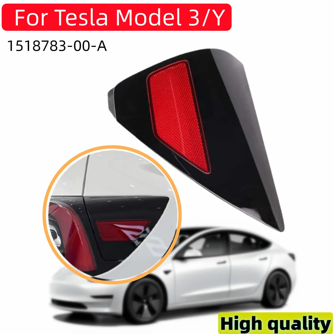 Image of Rechte Rücklichtabdeckung 1518783-00-A für Tesla Model Y/3 2017-2023 Heckverkleidung Seitenwand Reflektorlampe Ladeanschlussabdeckung