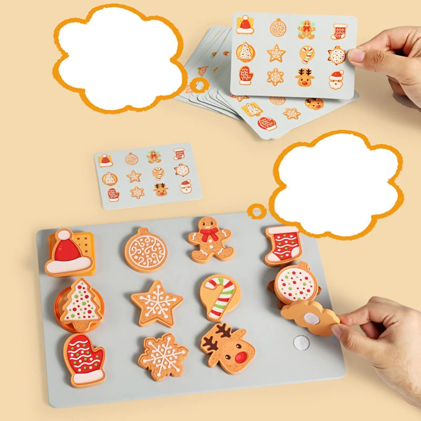 Slice and Bake Cookies Educational Learning Toy Wooden Cookie Sheet Play Food Set Kitchen Playset for Kids Ages 3+ Boys Girls