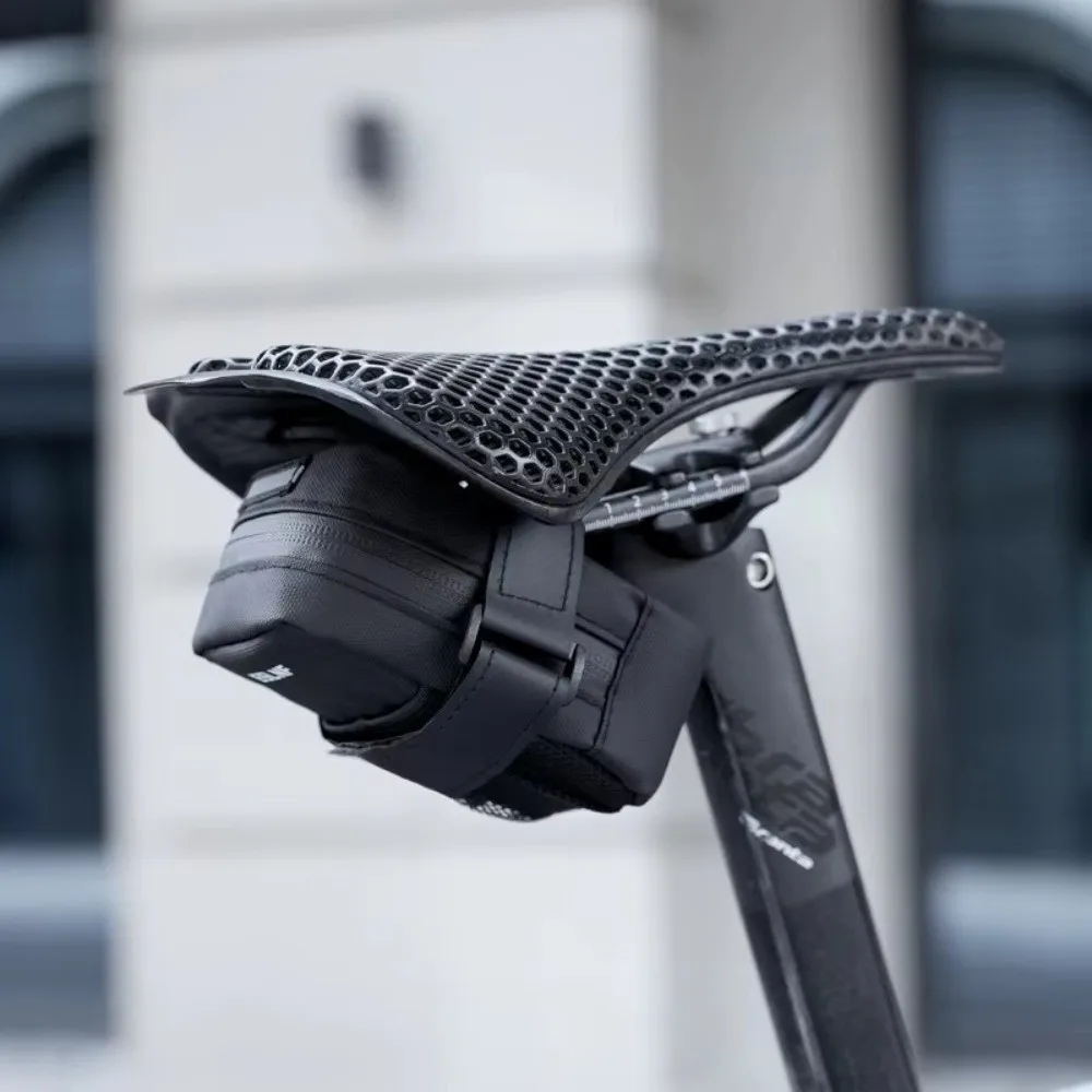 

Fashion Waterproof Bicycle Saddle Bag Mini Portable Gas Cylinder Rear Bag Black Ultralight Bike Accessory Mountain Bike