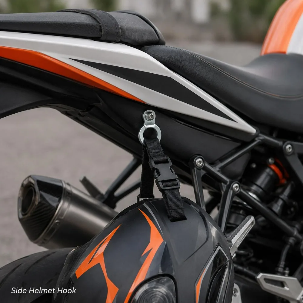 Motorcycle Tie Down Anchor 8 Figure Double Loop Cargo Strap Ring Heavy Duty Galvanized Iron Luggage Net Hook for Scooter E-Bikes