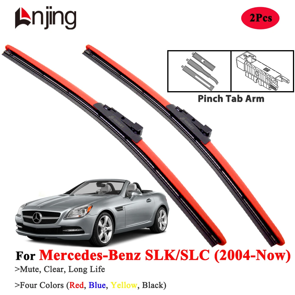 

LNJING Colorful Wiper Blades For Mercedes Benz SLC SLK R171 R172 2004-Now