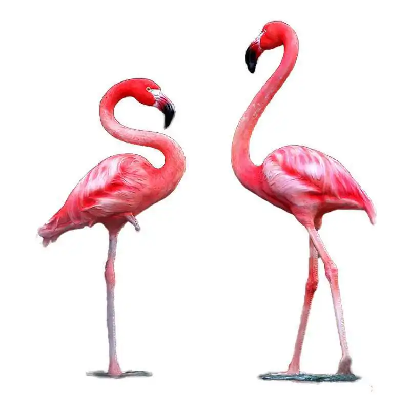 

Fiberglass, flamingo sculpture decorative ornaments, floor-to-ceiling garden courtyard outdoor