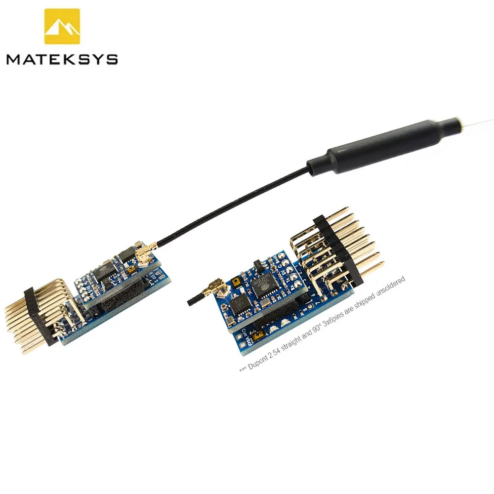 MATEK ELRS-R24-V R24V ELRS 2.4G 7CH PWM VARIO RECEIVER Variometer Sensor With CRSF-PWM-V CONVERTER for RC Gliders Fixed-Wings