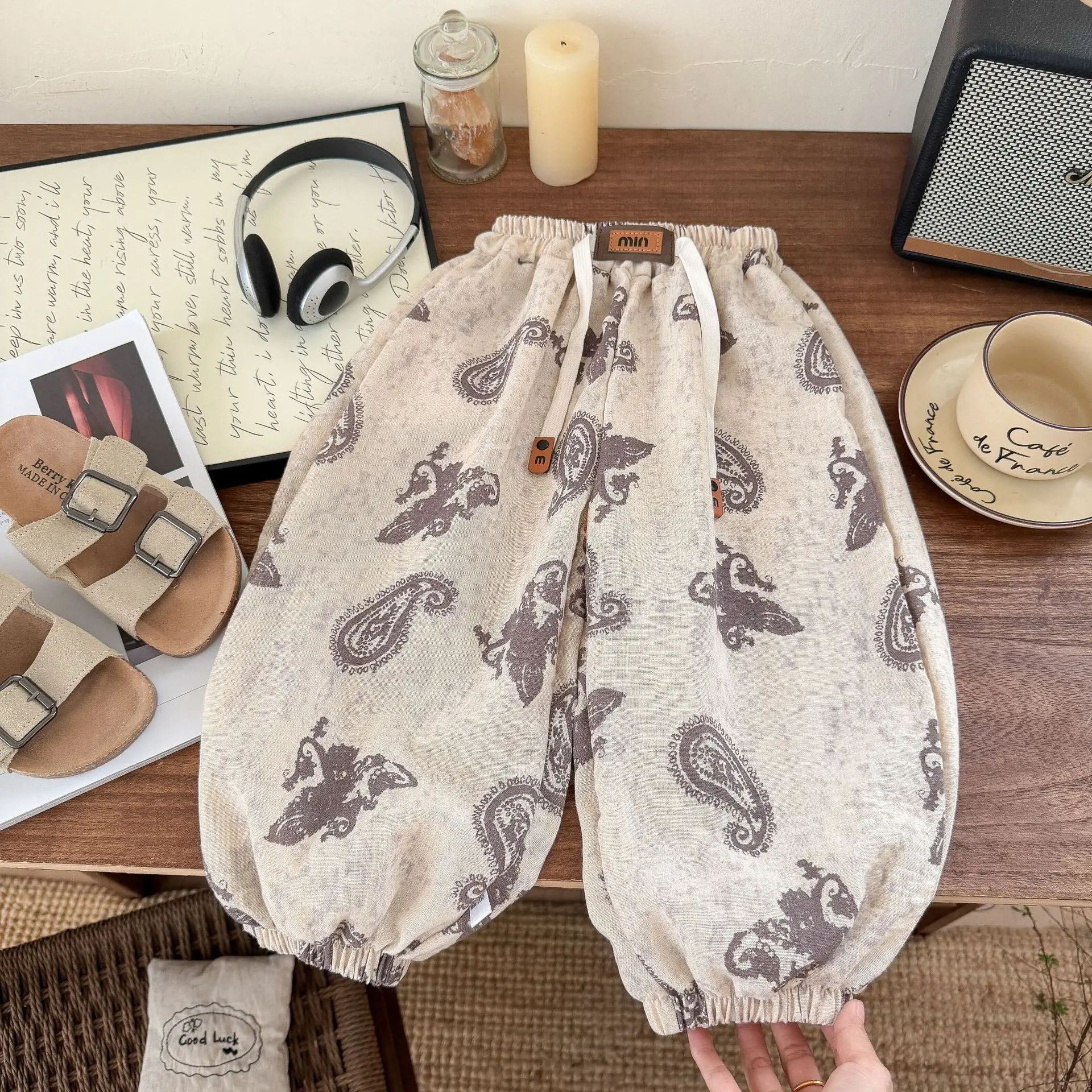 Children's mosquito-proof pants 2026 Korean version of medium and small children's loose trousers boys and girls leggings