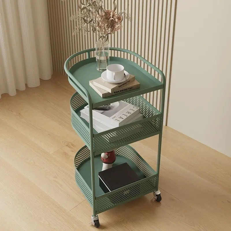 Space-Saving Rolling Cart with Minimalist Style for Easy Storage and Organization