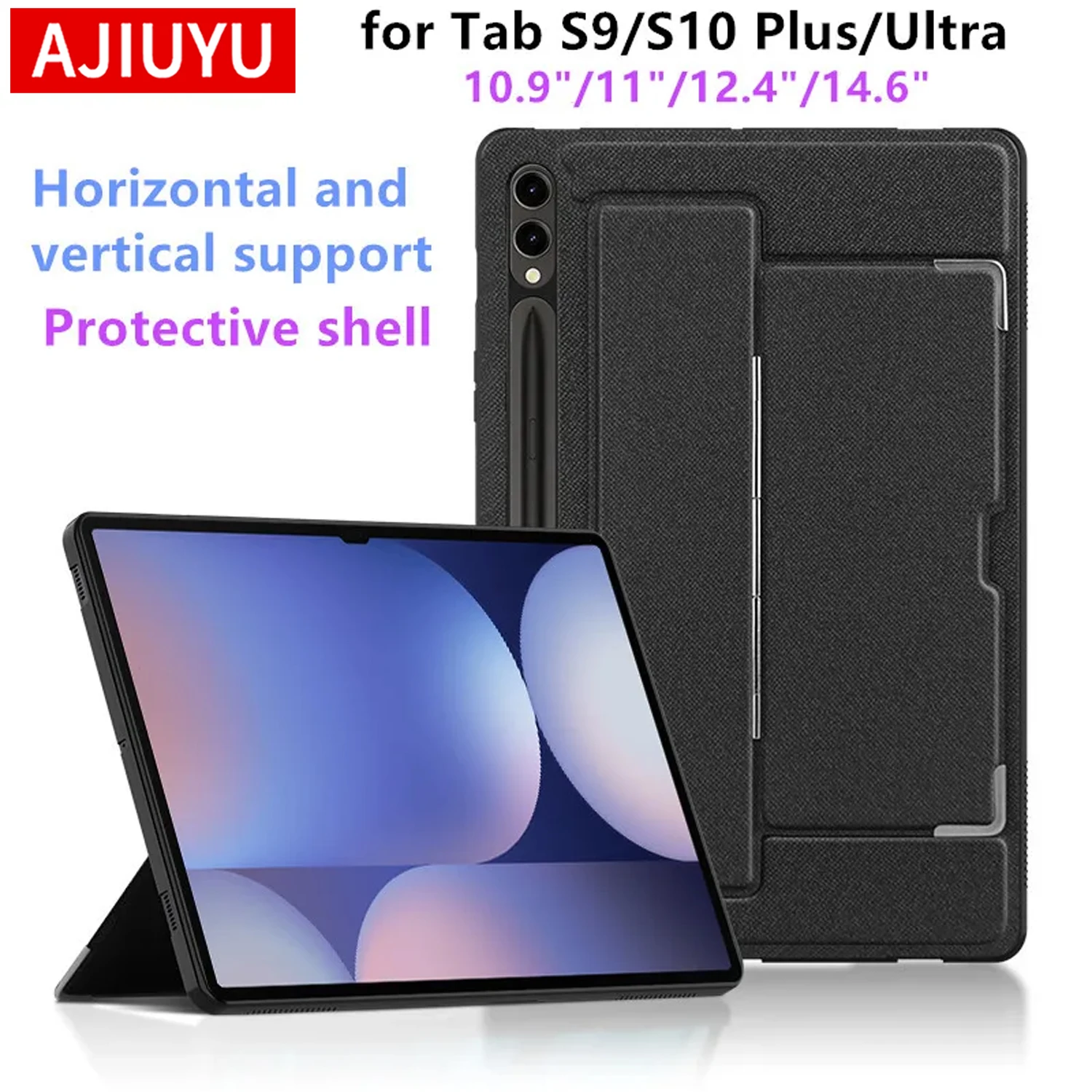 

Case for Samsung Galaxy Tab S10 Ultra 14.6" Stand Shell For Tab S10 Plus S10+ 12.4" S9 FE Plus S9 Ultra Tablet Back Case Cover