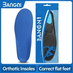 3ANGNI PU Material Quality One Pair Arch Support Ease Pressure Shock-Absorbant Sport Insole Solid Color Men Women All Applicable