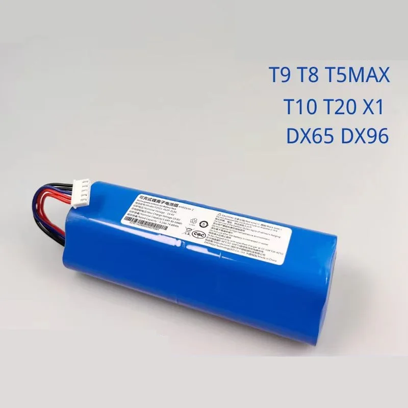 5200mAh For ECOVACS Battery S10-LI-144-5200 Robotic Vacuum Cleaner Replacement for X1 T5 T8 T8AIVI MAX T9 POWER