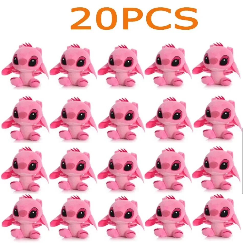 1-20 個ディズニーステッチエンジェルぬいぐるみかわいい漫画キーバックパックキーホルダーアニメ周辺機器カップルアクセサリー誕生日ギフト新しい