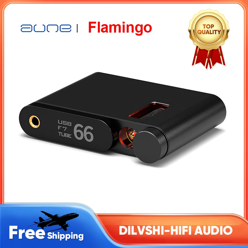 AUNE Flamingo Tube DAC amplificador de auriculares de 5ª generación, decodificador de Audio Digital sin pérdidas, DAC, Bluetooth 5,1, USB, DSD512, Dop128, HiFi