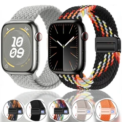 Correa de nailon para Apple watch, pulsera magnética de 49mm, 10mm, 46mm, 42mm, 9, 8, 7, 45mm, 41mm para iwatch 6, 5, 4, 3, SE, 44mm, 40mm