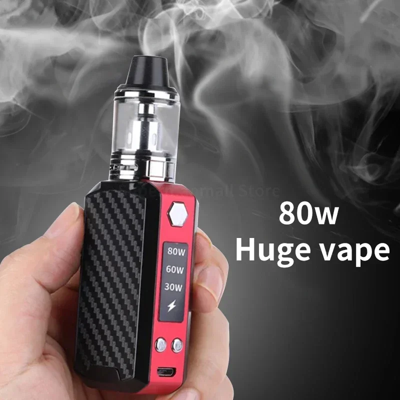 Vape Box Mod Kit 80W OLED Device 3.0ml Atomizer 2200Mah Batteries Rechargeable Vaper Vapor E Cigarette Electronic Vaporizer Pen