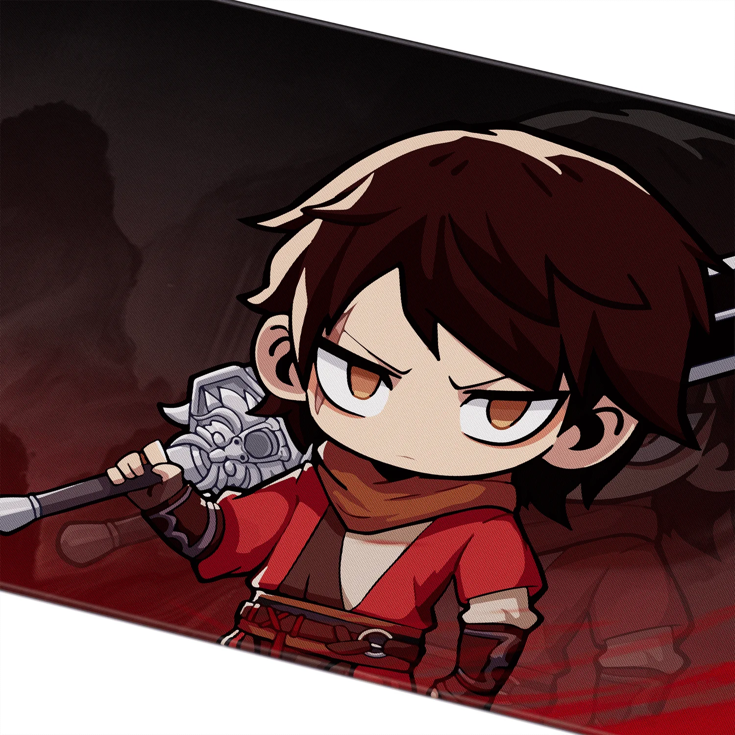 Akko マウスパッド 中国漫画 900x400mm 大型 耐久性のある滑り止めゴム製マウスパッド デスクパッド 厚い縫い目エッジ オフィスゲーム用