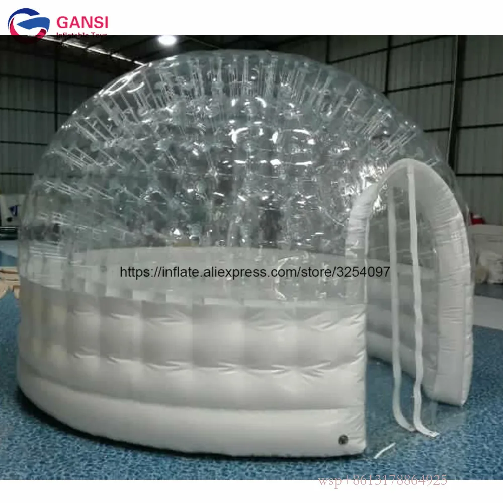 3M Diameter Inflatable Clear Dome House Inflatable Bubble Camping Tent With High Quality