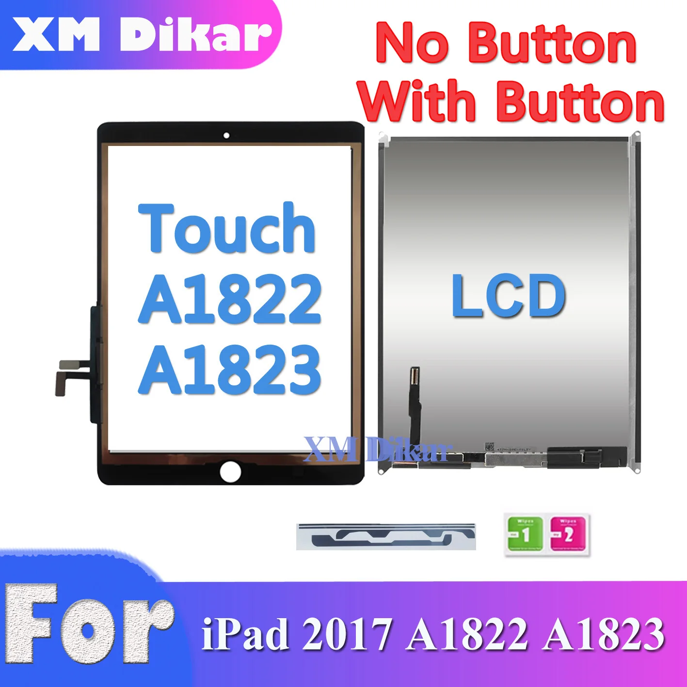 New For iPad 2017 LCD And Touch Screen Digitizer For iPad 9.7 2017