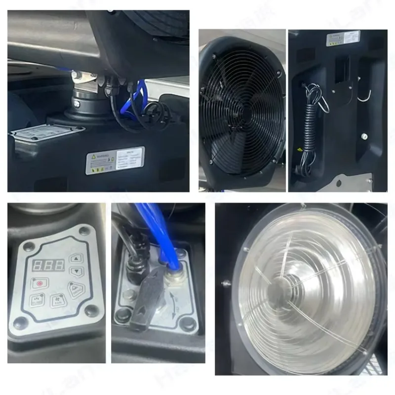 22 Inch Mobile Atomizing Misting Fan, Industrial Spray Cooler, High Efficiency Outdoor Cooling & Humidification Equipment