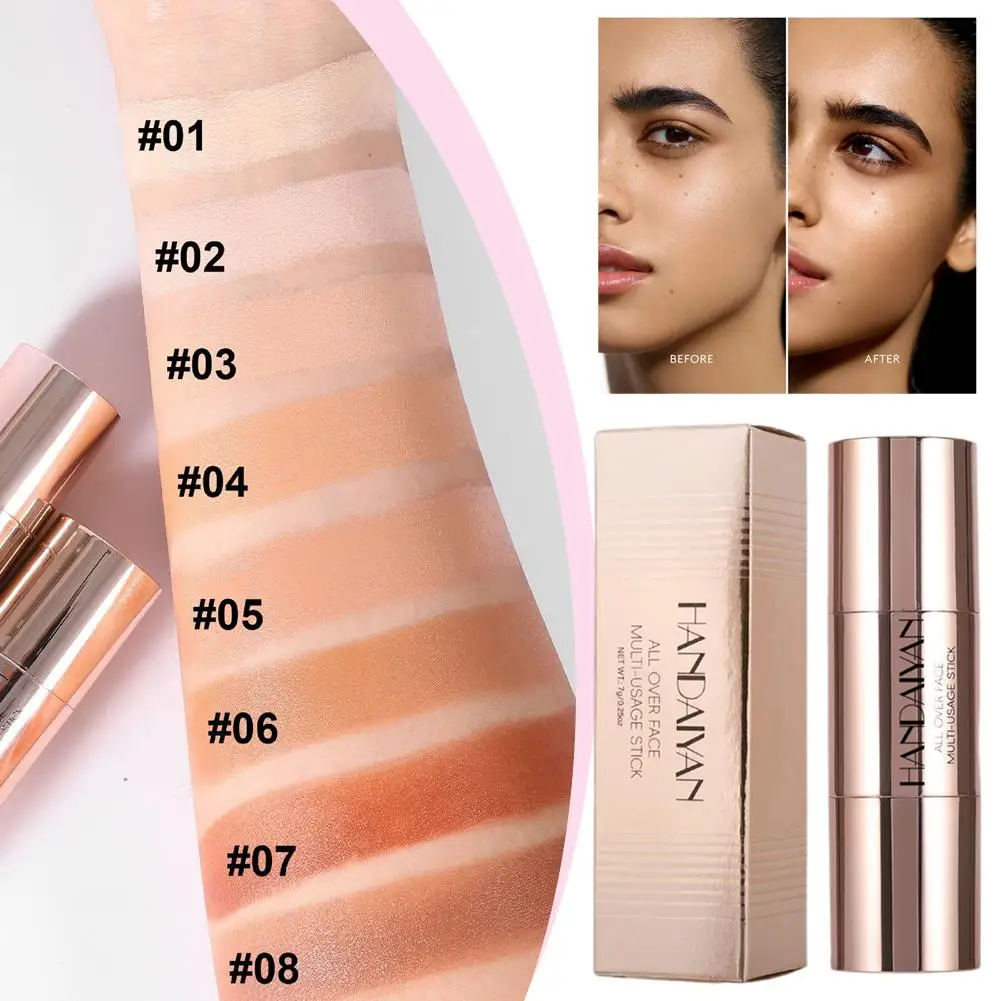 Double-HEAD Makeup Stick Contour Sculpting Lasting เครื่องสําอาง Contouring คอนซีลเลอร์ Facial SHADOW Professional แปรง Bri Z7F8