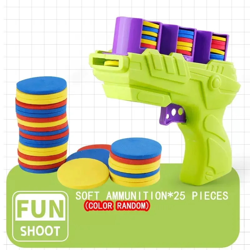 

Radish gun. Purple and green guns. An interesting parent-child interactive toy gun that can fire soft projectiles