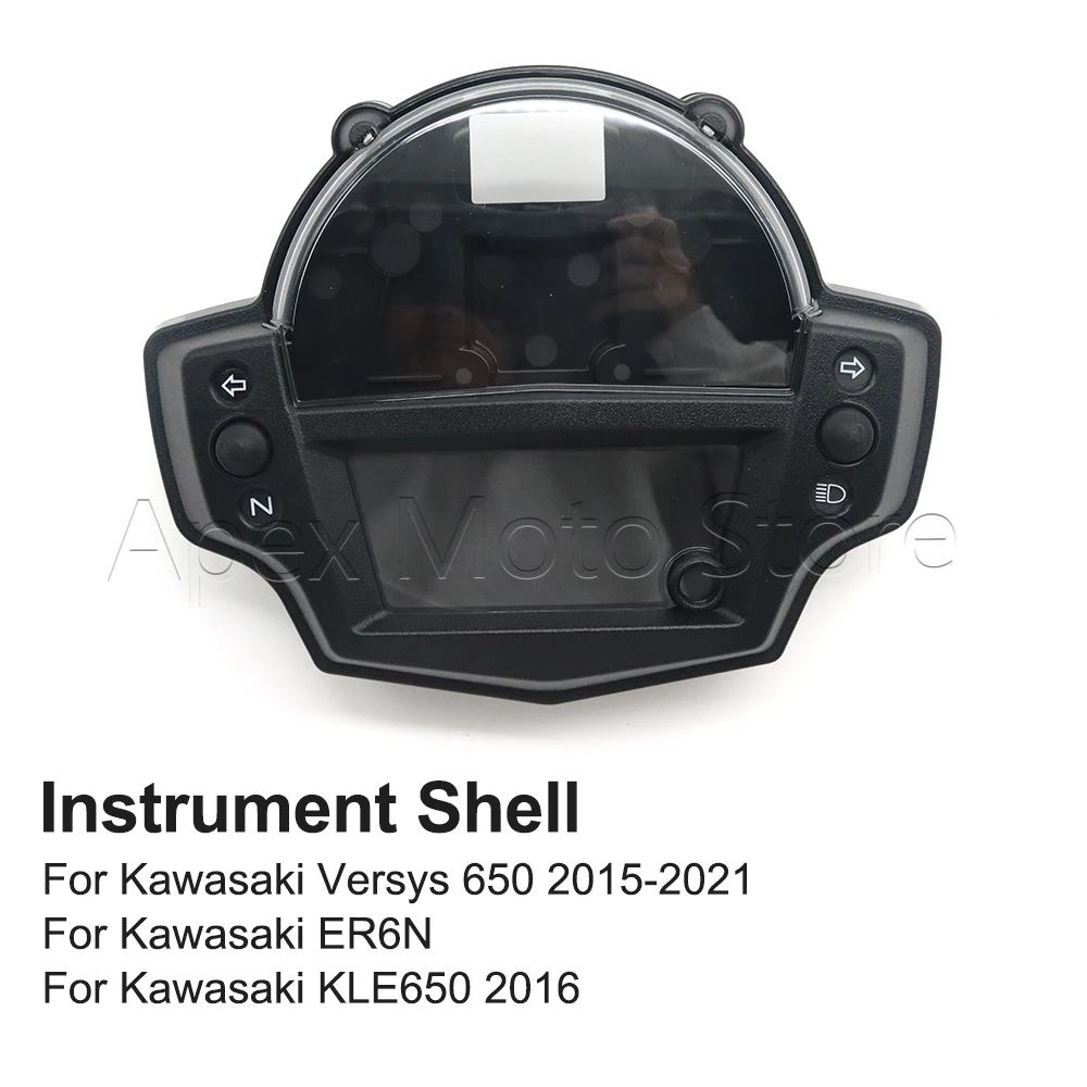 

Motorcycle Gauges Cover Case Tachometer Speedometer Housing Shell For Kawasaki KLE650 2016 Versys 650 2015-2021 ER6N
