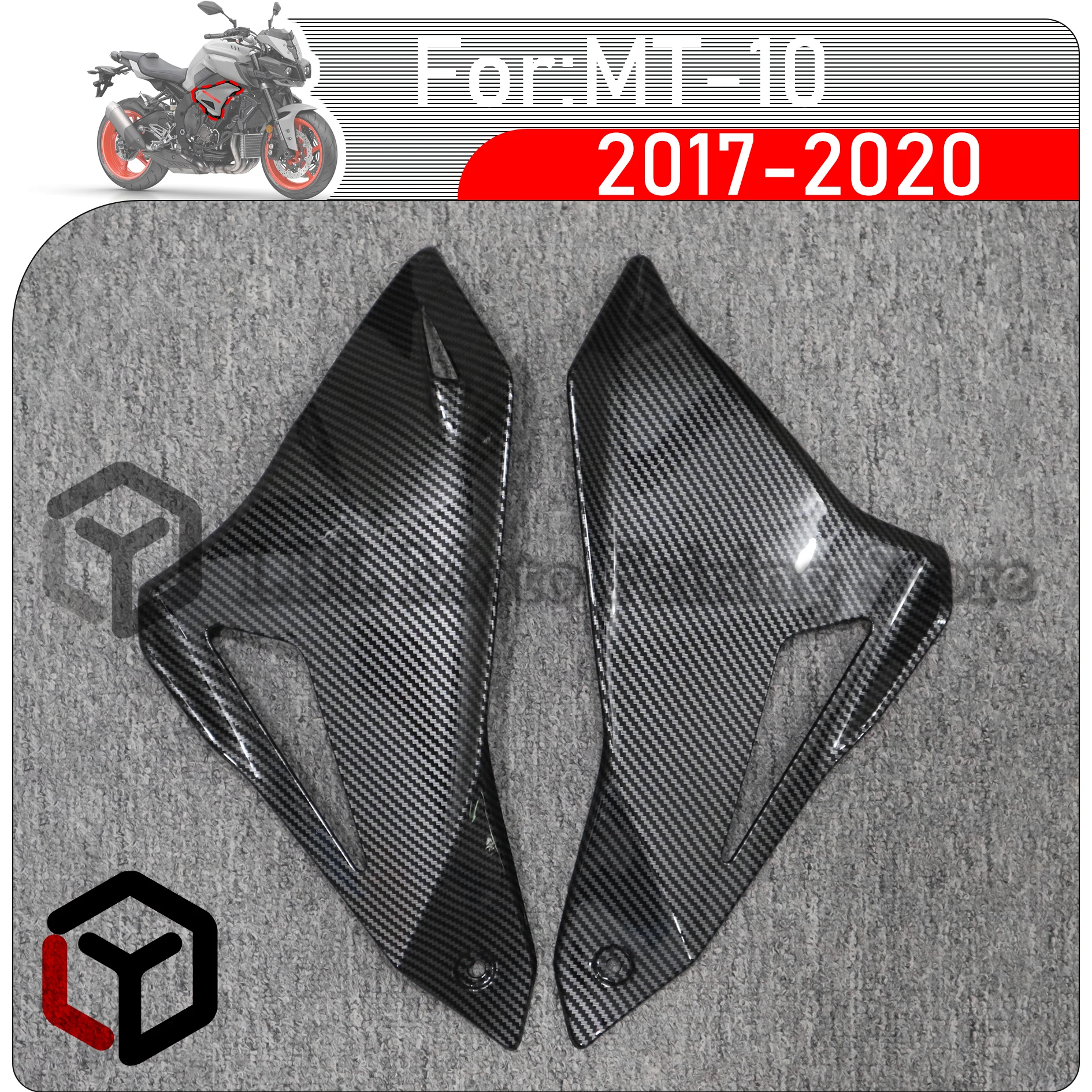 Front Engine Side Cover Left Right Engine Frame Side Cover Cowl Panel Trim Body Fairing Cover For YAMAHA MT-10 MT10 2017 - 2020