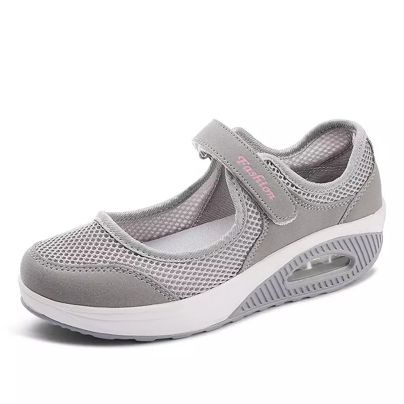 Chaussures à semelle optique en maille pour femmes, baskets à la mode, tissu respirant décontracté, chaussures de marche Mary, été 2023, nouveau