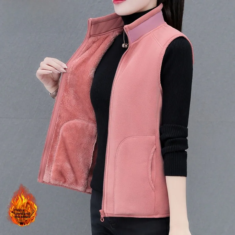 

Женский жилет Fce Thiened, осенне-зимняя новая верхняя одежда на молнии, длина, чистый цвет, бренд TUCANO Woodpeer Bird