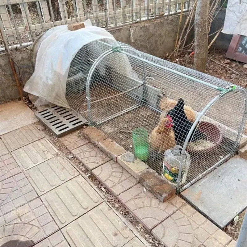 

Iron Net Chicken Cage Runway Chicken Tunnel Cage Farm Outdoor Stroll Chicken Cage Courtyard Farmhouse Free range