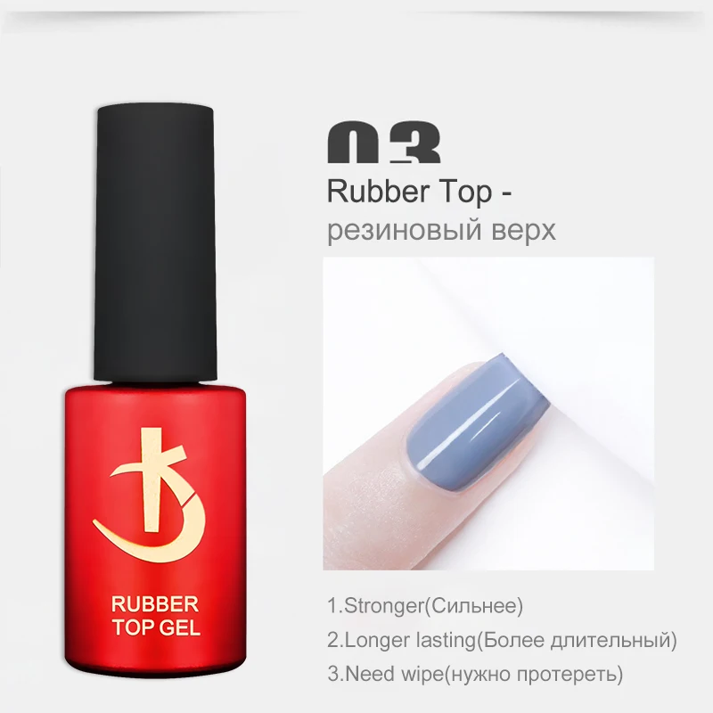 KODI JYJ Basis- und Überlack für Gel-Nagellack Säurefreier Primer Hybrid-Lack Semi-Permanent Matt-Top Coat Dicke Gummi-Basis