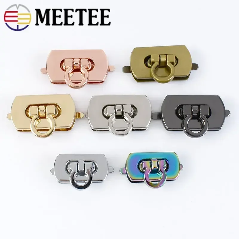 

2/5Pcs 25x13mm/30x17mm Metal Bag Locks Buckles Detachable Twist Turn Lock Clasp for Leather Craft Purse Buckle HardwareAccessory