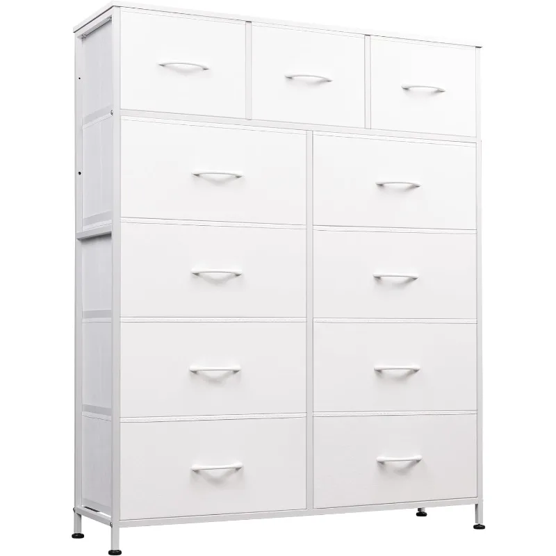 

Tall Dresser for Bedroom, Fabric Dresser Storage Tower, Dresser & Chest of Drawers Organizer Unit with 11 Drawers, Storage