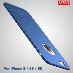 For iPhone5S Case MSVII Ultra Slim Frosted Hard PC Cover For Apple iPhone 5 5S 5SE SE 2 SE2 2020 iPhone5 iPhoneSE Phone Cases