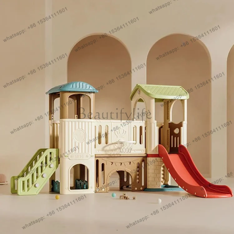 Small Plastic Slide Playground Set Kids Play House With Slide  2025 Hot Sale Children Play House Outdoor