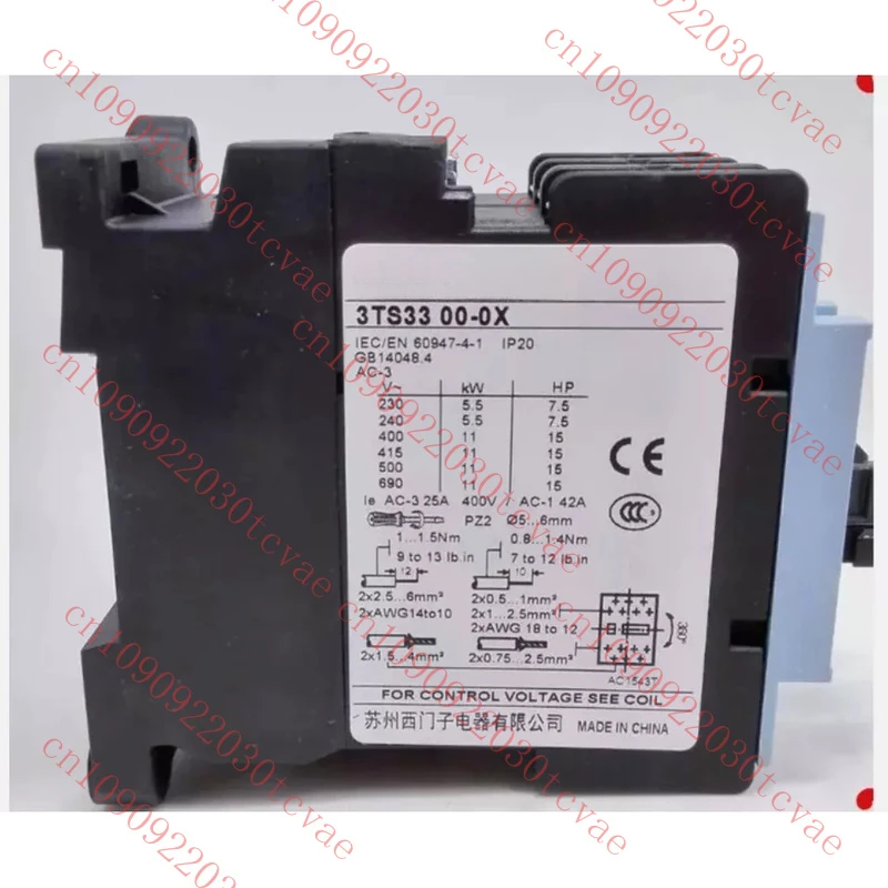 

For Siemens 3TS3300 AC contactor three groups of normally open 3TS33 00-0X 220V
