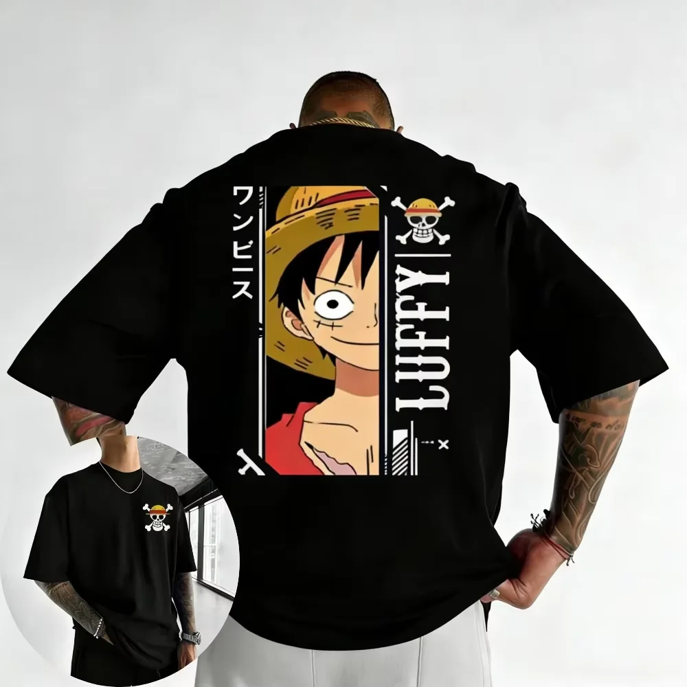2026 One Piece Graphic T-shirts Men's Women's Casual Short Sleeve Crew Neck Cotton Tee Unisex Fashion Streetwear Tops Unisex