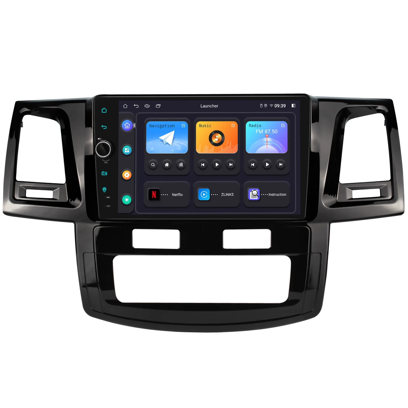 9 Inch Apple Carplay&Android Auto Car Stereo Radio Multimedia Player Head Unit For Toyota Fortuner Hilux 2007-2015 Plug And Play