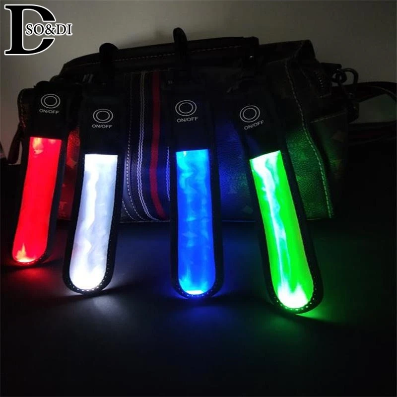 LED Backpack Light For Bike Cycling Night Running Safe Warning Flashing Pendant w/ Adjustable Strap Sports Glowing Bicycle Light