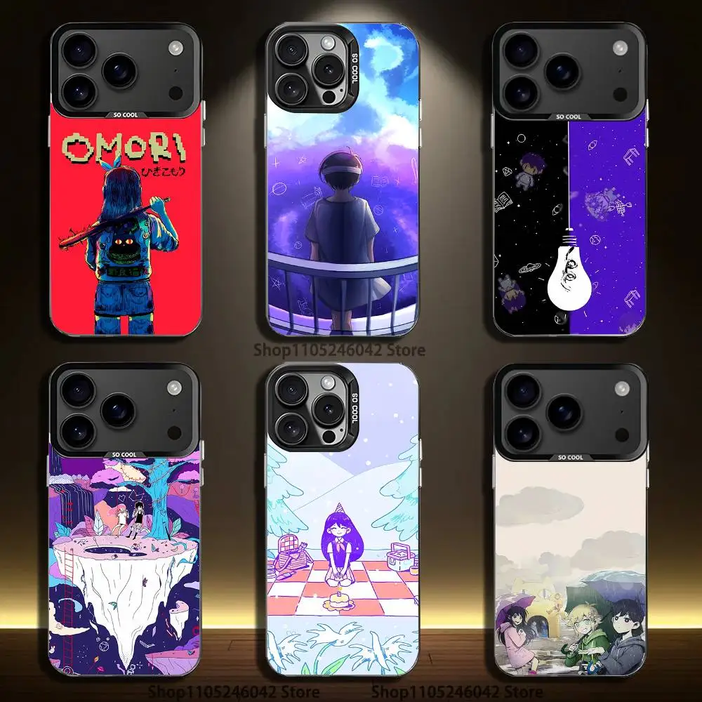 

Game O-OMORI For iPhone 17,16,15,14,13,12,11,Mini,Pro,E,SE4,XS,MAX Black Candy Matte Cover