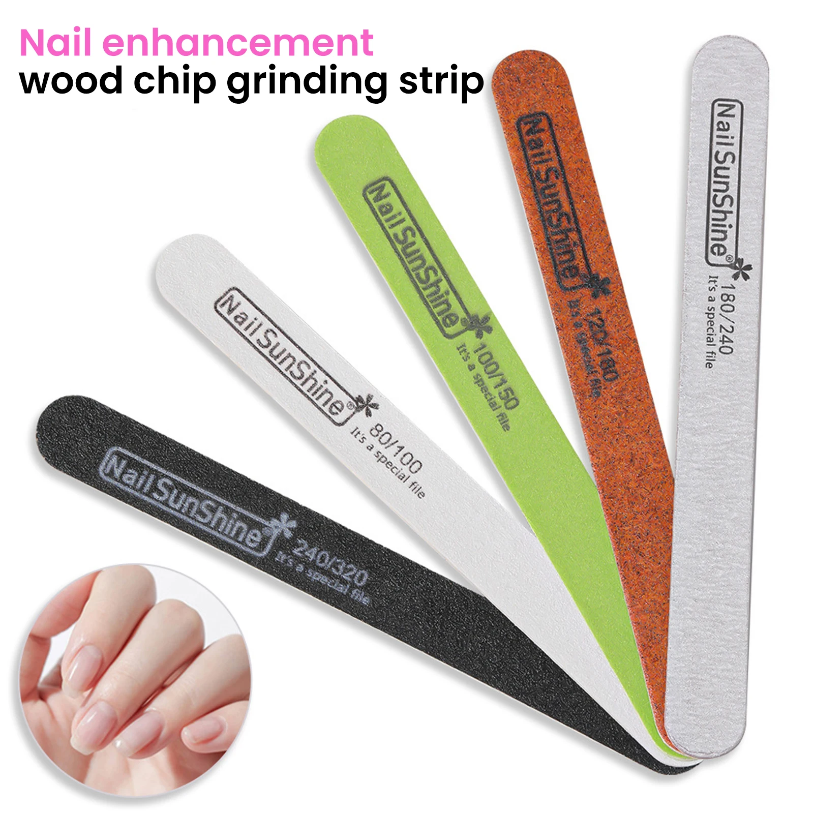 

Wooden Nail File Ultra Thin Double Sided Washable Manicure Tool for Nail Shaping and Buffing Manicure Tools