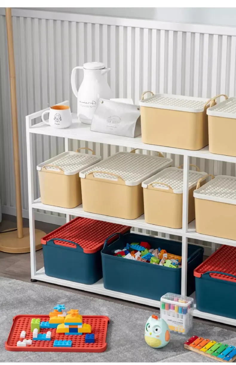 Aufbewahrungsbox für Lego mit Deckel, Spielzeug, Baustein, Teile, Organizer, Box, kleine Partikelklassifizierung, Baustein, obere Abdeckung – Detail 15