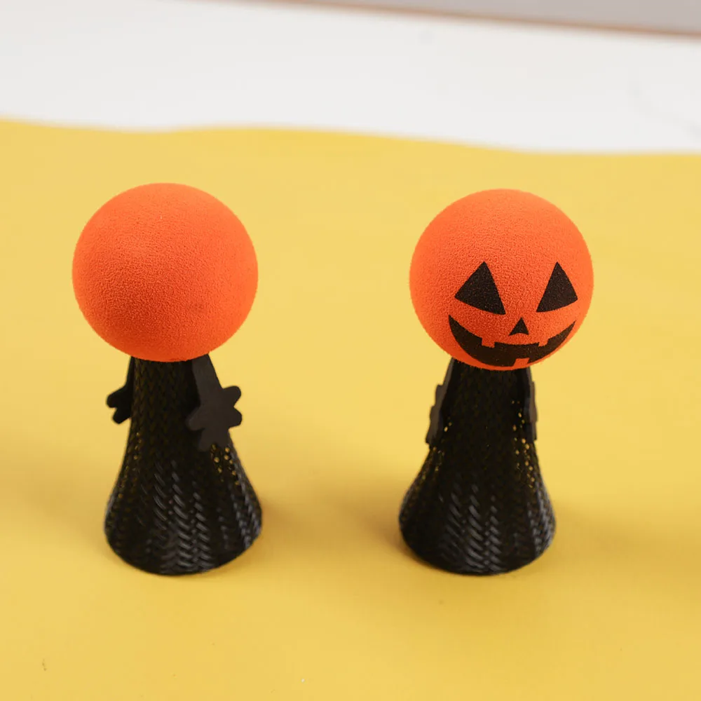 10Pc Grappige Halloween Vinger Pop Cadeau Pompoen Springen Pop Spel Speelgoed Voor Kinderen Verjaardagsfeestje Gunsten Goodie Bag Piniata Filler