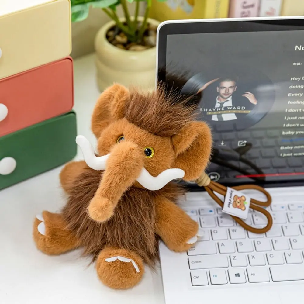 Simulação elefante simulação mamute brinquedos de pelúcia pelúcia pp algodão realista mamute brinquedo de pelúcia animal de pelúcia macio