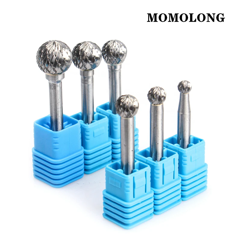 DX Type Double Slot Tungsten Steel Wood Carving Grinding Head Hard Metal Milling Cutter For Copper Alloy Rotary File