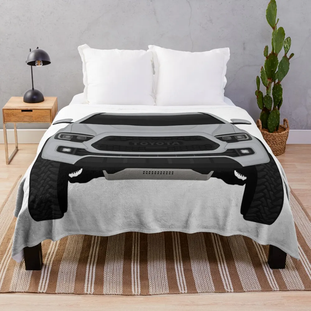 

Toyota Tacoma Silver Throw Blanket Shaggy blankets ands Sofa Quilt Decorative Beds Blankets