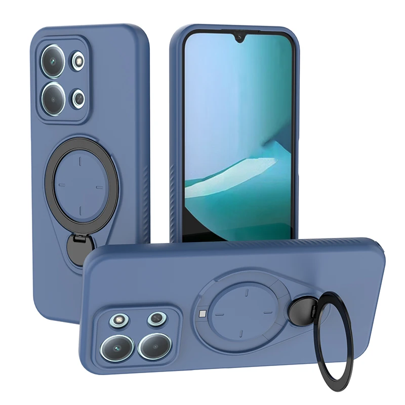 360 °   Rotierender Magnetischer Ständer Handyhülle für Redmi 15C 5G Redmi 15 Note 15 PRO Plus Kabelloses Laden Stoßfeste Schutzhülle