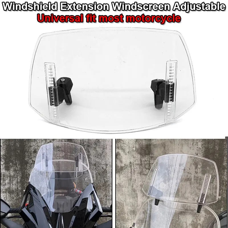 Passend für YAMAHA TMAX530 560 XMAX125 250 300 400 NMAX155 Universelle Motorrad-Windschutzscheiben, verstellbare, erhöhte Windschutzscheiben