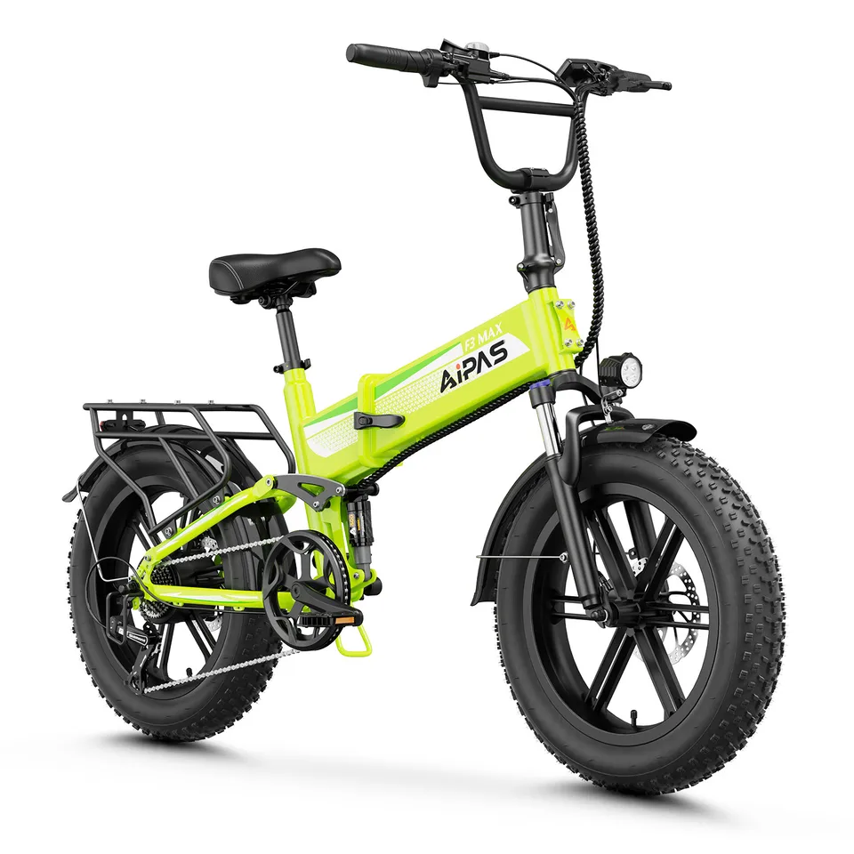 max 1800W Electric Bike for Adult 48V 18AH 28MPH 20" Fat Tire w/ Free Shipping