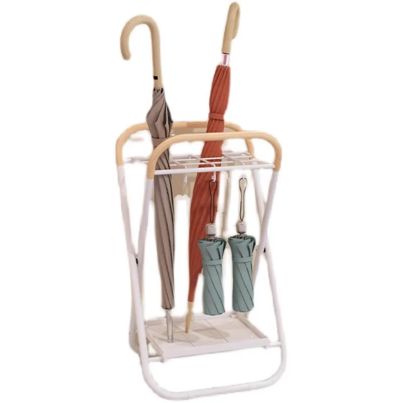 Large Metal Umbrella Stand Holder 21 Slots Floor Standing Storage Rack with Drip Tray Non-Slip for Entryway Office